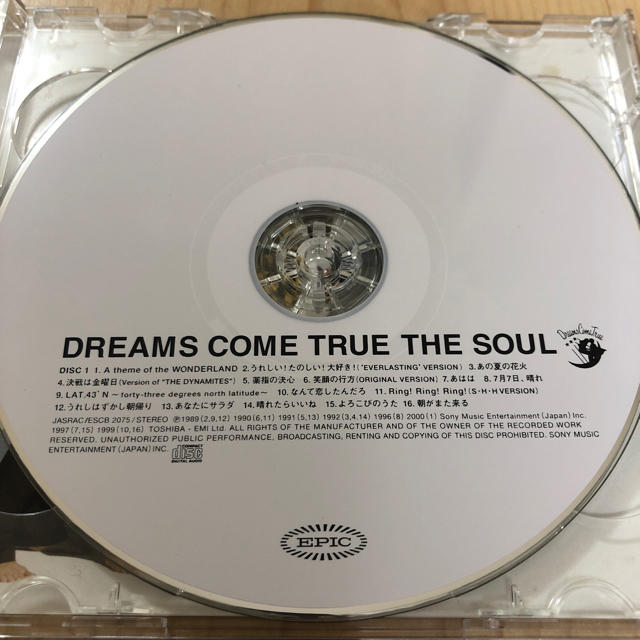 GREATEST HITS THE SOUL /DREAMS COME TRUE エンタメ/ホビーのCD(ポップス/ロック(邦楽))の商品写真