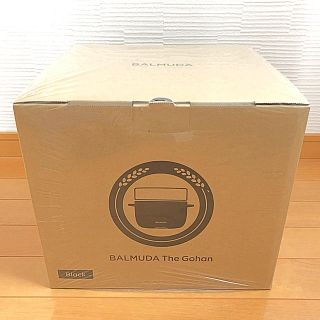 バルミューダ(BALMUDA)のBALMUDA The Gohan バルミューダ炊飯器 K03A-BK ブラック(炊飯器)