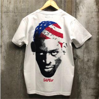 SAPEur StarStripesHEAD  WHITE  XL(Tシャツ/カットソー(半袖/袖なし))