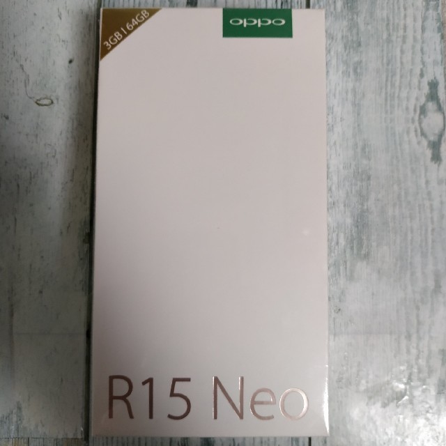 新品 OPPO R15 Neo ダイヤモンドブルー 3GB 64GB スマホ