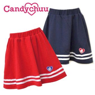 チュー(CHU XXX)の新品未開封 Candychuu２本ライン スカート(ひざ丈スカート)