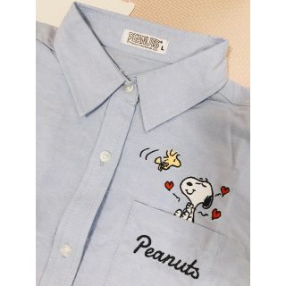 ピーナッツ(PEANUTS)の＊シャツワンピース＊(ひざ丈ワンピース)