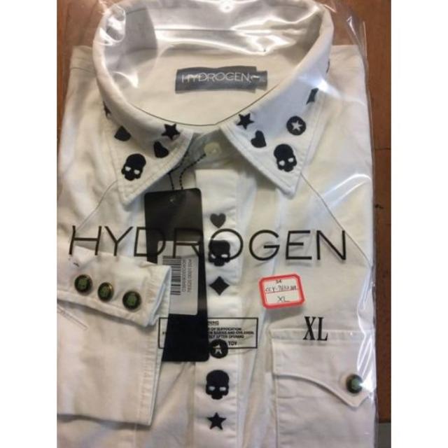 HYDROGEN(ハイドロゲン)の★正規品★(4CCY7632WH)ハイドロゲン メンズ 長袖シャツ【L】 メンズのトップス(シャツ)の商品写真