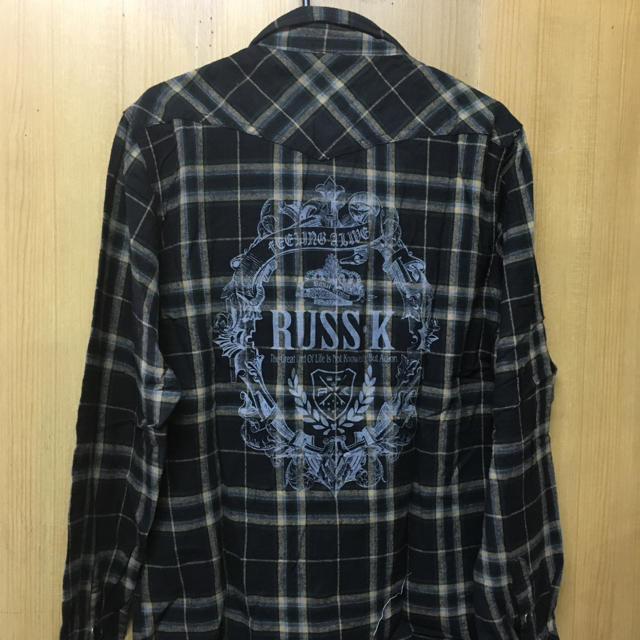 RUSS・K(ラスケー)の新品タグ付き RUSS・K メンズ チェック柄シャツ メンズのトップス(シャツ)の商品写真