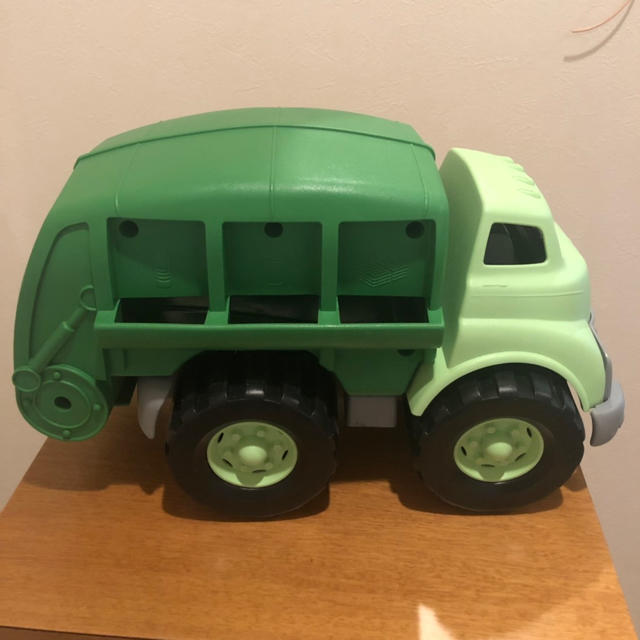 Green Toys おもちゃ3点セット ダンプカー ごみ収集車 ボート 3
