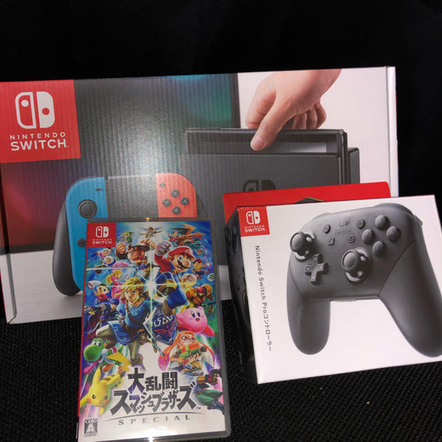 最終値下げ‼︎ 超美品‼︎任天堂 Switch スマブラ プロコン3点セット