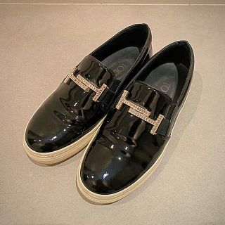 トッズ(TOD'S)のトッズ スリッポン ラインストーン(スリッポン/モカシン)