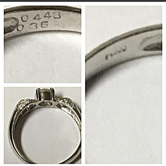 新品❤️Pt900❤️中央ダイヤ0.433❤️脇0.36❤️total0.8UP レディースのアクセサリー(リング(指輪))の商品写真