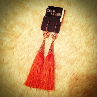 セシルマクビー(CECIL McBEE)のセシル♡タッセルピアス(ピアス)