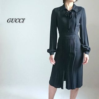 グッチ(Gucci)のみみみ様専用GUCCI グッチ★ワンピース ブラック♪レディース(ひざ丈ワンピース)