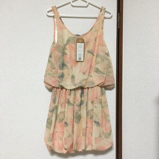 グレイル(GRL)の❤️新品タグ付・GAL・花柄タンク ワンピース (M)(ミニワンピース)