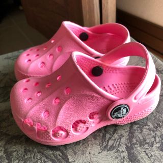 クロックス(crocs)のクロックスジュニアクラシック ピンク 12ー13センチ(サンダル)