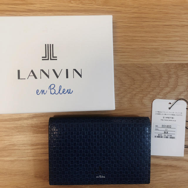 LANVIN en Bleu(ランバンオンブルー)のランバンオンブルー＊レザーメッシュ名刺入れ メンズのファッション小物(名刺入れ/定期入れ)の商品写真