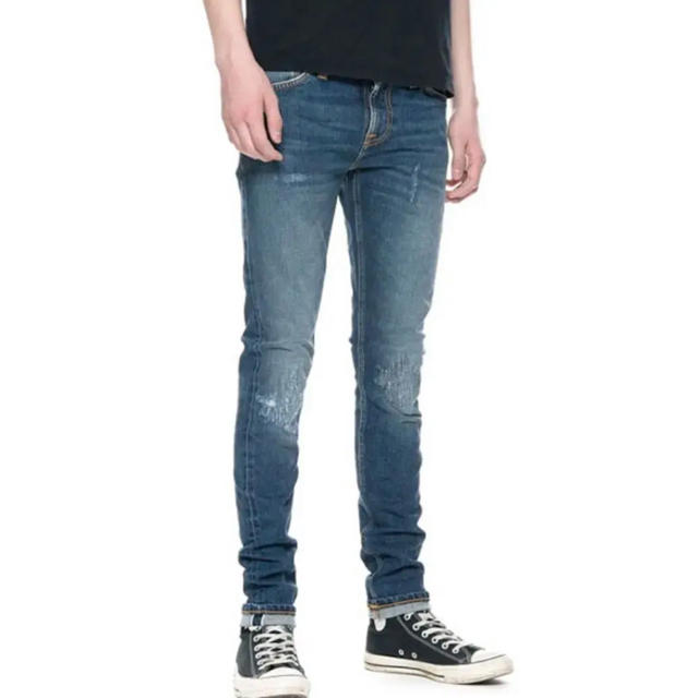 ヌーディージーンズ skinny lin 28/32 selvage - デニム/ジーンズ