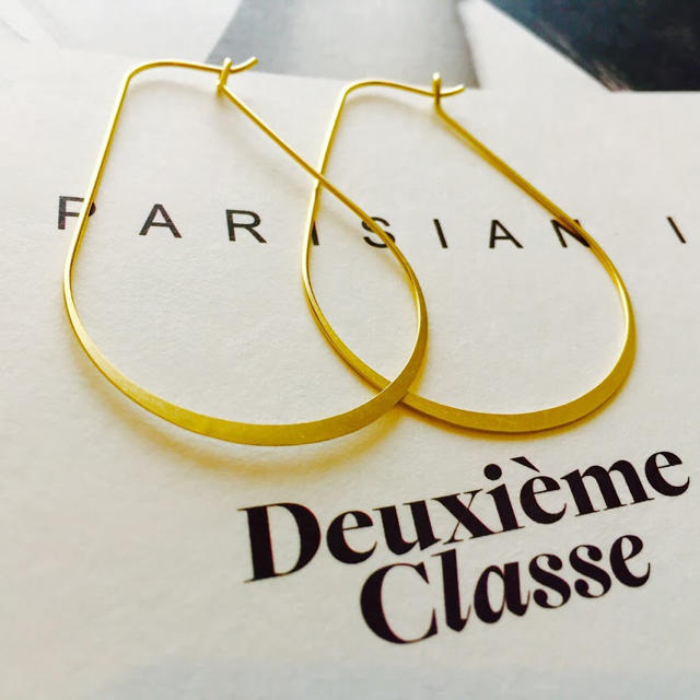 ★新品 DEUXIEME CLASSE ドゥーズィエムクラス 楕円フープピアス