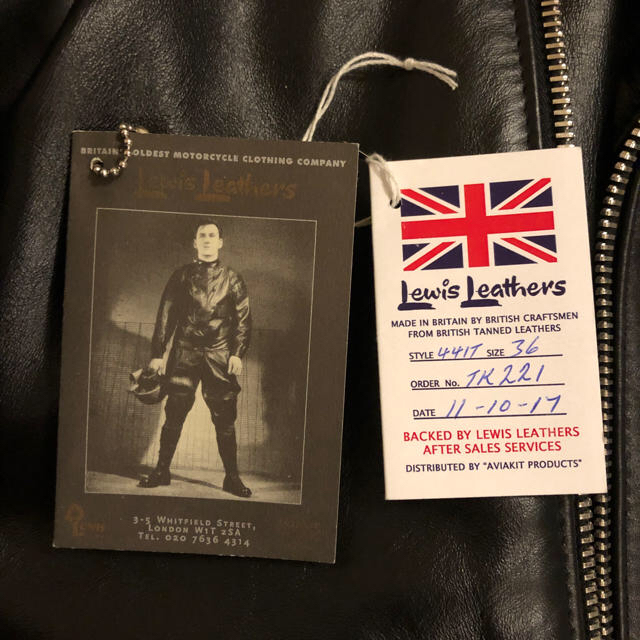 Lewis Leathers(ルイスレザー)のルイスレザー サイクロンTF441 36 最高級ホース 状態良好レシートタグ付き メンズのジャケット/アウター(ライダースジャケット)の商品写真