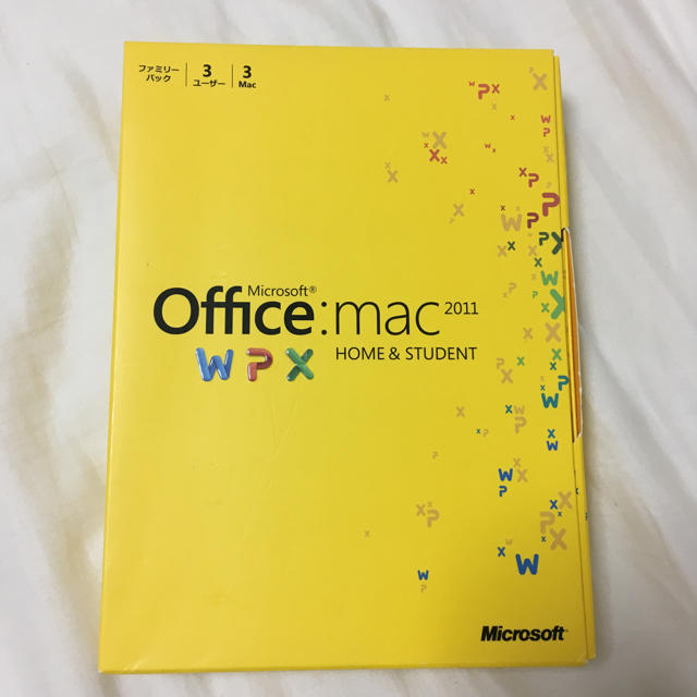 Microsoft(マイクロソフト)のOffice for Mac:Home and Student 2011 スマホ/家電/カメラのPC/タブレット(PC周辺機器)の商品写真