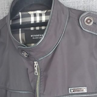 バーバリーブラックレーベル(BURBERRY BLACK LABEL)の美品 バーバリーブラックレーベル アウター(ライダースジャケット)