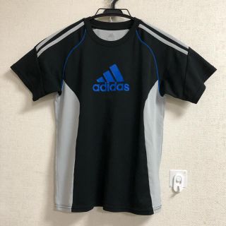 アディダス(adidas)のアディダス Ｔシャツ 150 黒×グレー(Tシャツ/カットソー)