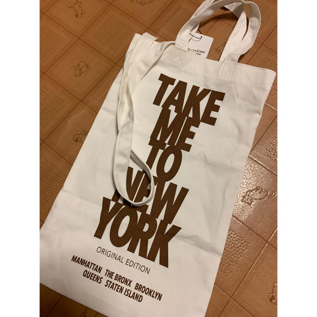 Deuxieme Classe TAKE ME TO NY BAG ホワイト