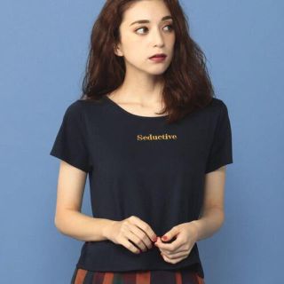 ミーア(MIIA)のタグ付*新品*MIIA ロゴ 刺繍ＴシャツRoomy's カットソー ミーア(Tシャツ(半袖/袖なし))