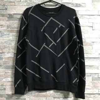 ザラ(ZARA)のZARA 幾何学 模様 キリカエ ライン スウェット スエット(スウェット)