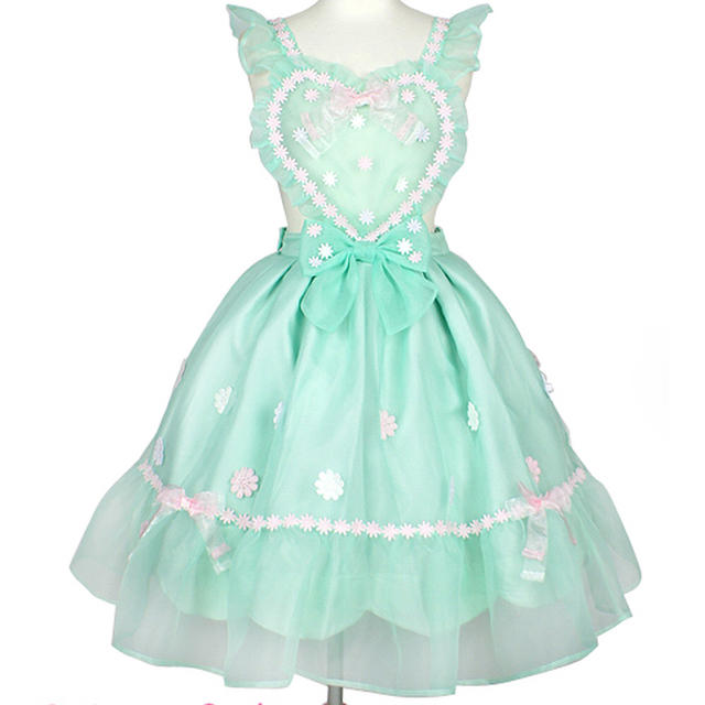 Angelic Pretty(アンジェリックプリティー)の♡ Happiness Easter エプロン風スカート ♡ レディースのスカート(ひざ丈スカート)の商品写真