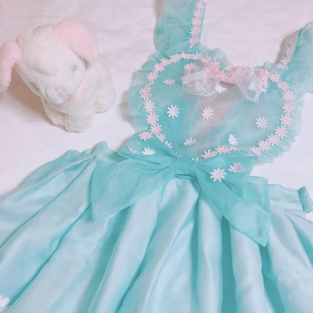 Angelic Pretty(アンジェリックプリティー)の♡ Happiness Easter エプロン風スカート ♡ レディースのスカート(ひざ丈スカート)の商品写真