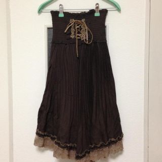アクシーズファム(axes femme)のハイウェストスカート(ひざ丈スカート)