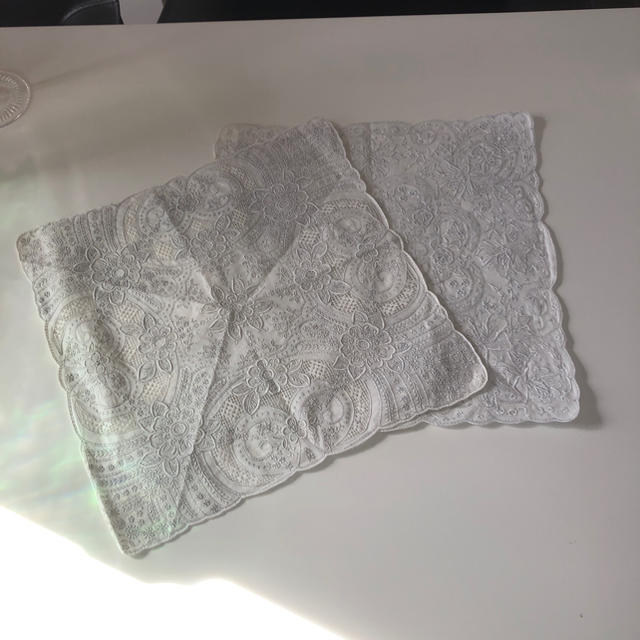 スワトウ刺繍ハンカチ 7cDTOM9k6m