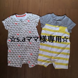 ベビーギャップ(babyGAP)のベビー服 ☆70㎝ 夏物☆美品3点(ロンパース)