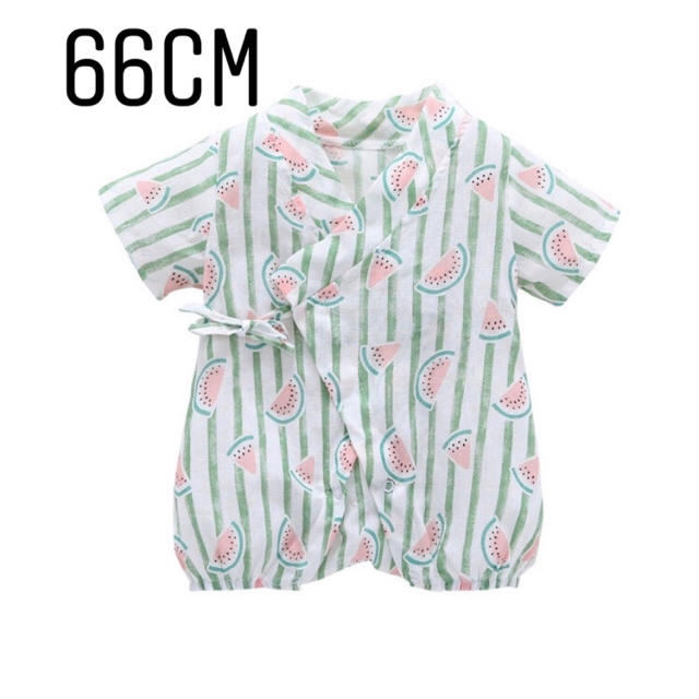 新品タグ付き 男の子 甚平 ロンパース 66cm キッズ/ベビー/マタニティのベビー服(~85cm)(甚平/浴衣)の商品写真