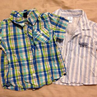 ザラキッズ(ZARA KIDS)のOLD NAVY/ZARA半袖シャツ2枚(シャツ/カットソー)