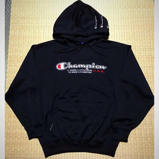 champion 希少90s ‼️ビックロゴ ‼️プルオーバーパーカー‼️
