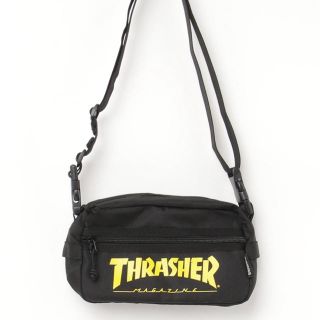 スラッシャー(THRASHER)のTHRASHER ショルダーBAG 文字イエロー(ショルダーバッグ)