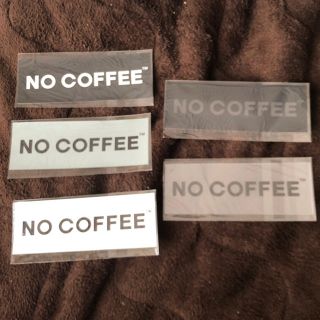 NO COFFEE ステッカー5枚セット(しおり/ステッカー)