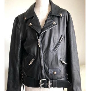 クロムハーツ(Chrome Hearts)のクロムハーツ エルメス JJディーン エルメスコラボ  ライダース(レザージャケット)