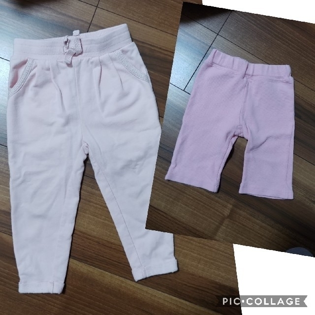 babyGAP(ベビーギャップ)のピンクパンツ 2枚セット キッズ/ベビー/マタニティのキッズ服女の子用(90cm~)(パンツ/スパッツ)の商品写真