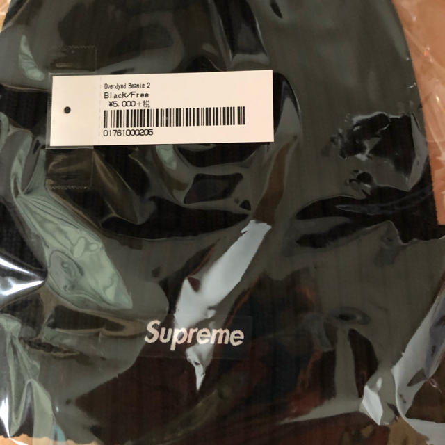 19SS Supreme Overdyed Beanie BLACK