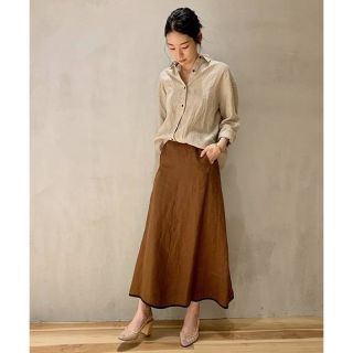 プラージュ(Plage)のPlage リネンシャツ  Linen ナチュラル  ベージュ(シャツ/ブラウス(長袖/七分))