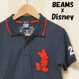 ビームス(BEAMS)の【BEAMS × Disney】 コラボ 半袖シャツ ミッキーロゴ サイズS(ポロシャツ)