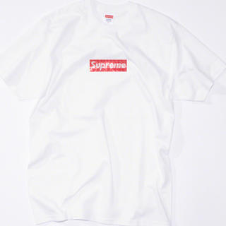 シュプリーム(Supreme)のsupreme swarovski box logo tee(Tシャツ/カットソー(半袖/袖なし))