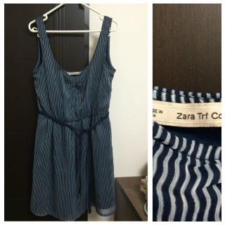 ザラ(ZARA)のストライプワンピース(ミニワンピース)