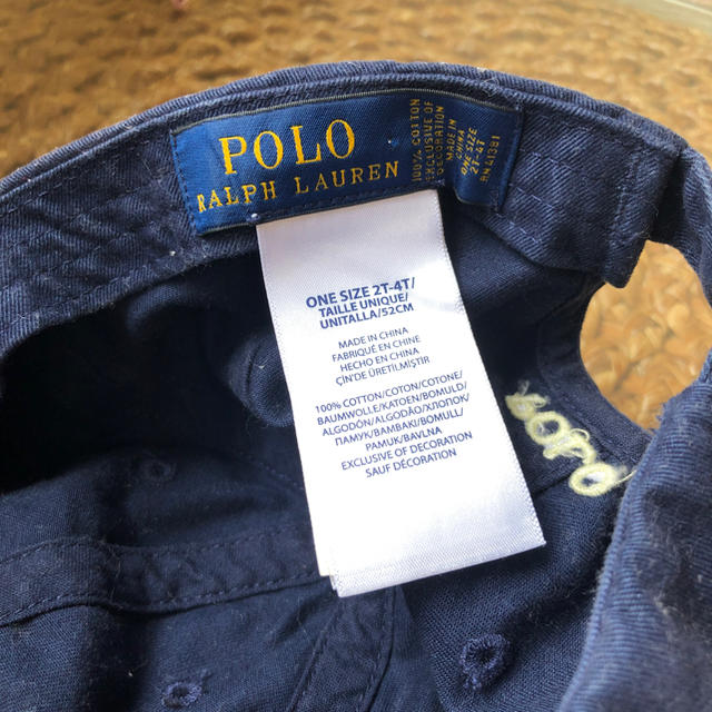 POLO RALPH LAUREN(ポロラルフローレン)のラルフローレン 2-4T キャップ 使用回数 少なめ キッズ/ベビー/マタニティのこども用ファッション小物(帽子)の商品写真