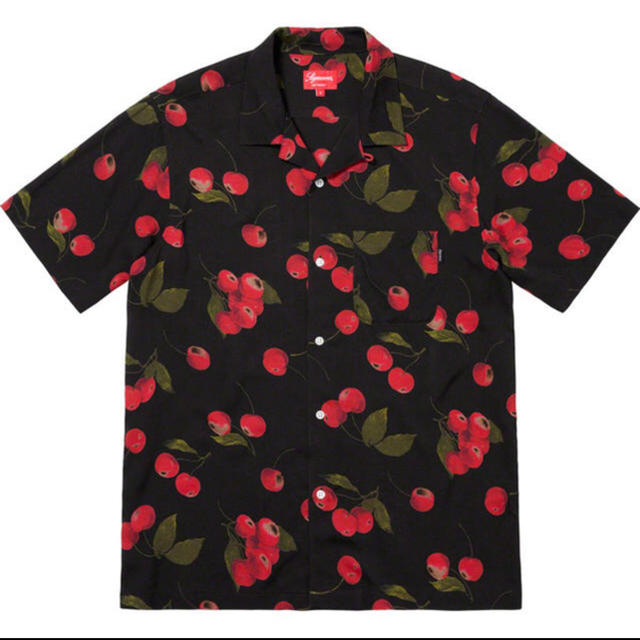 19SS Supreme Cherry Rayon S/S Shirt  M