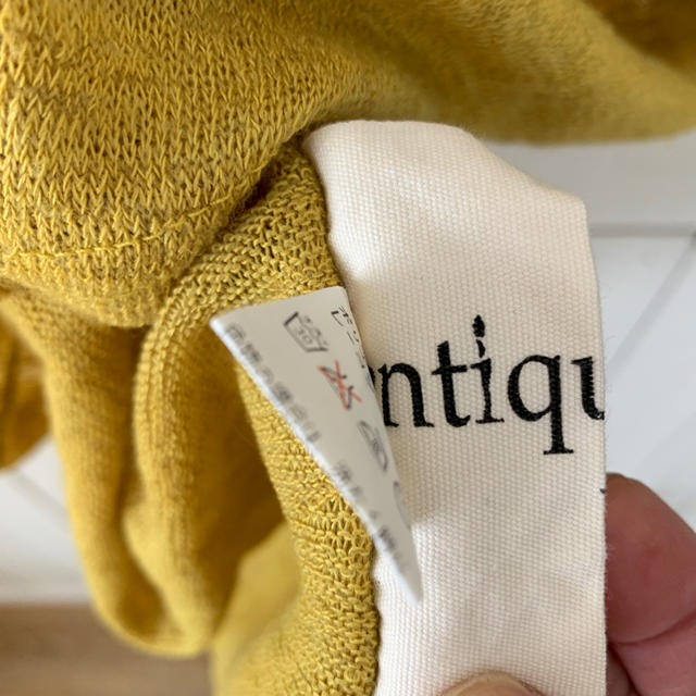 antiqua(アンティカ)のantiqua半袖ニット レディースのトップス(ニット/セーター)の商品写真