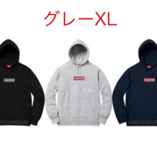 シュプリーム(Supreme)の19ss supreme 25周年記念パーカーグレーXL (パーカー)