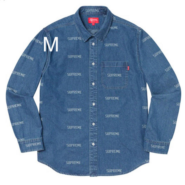 M Logo Denim Shirt ブルー supreme