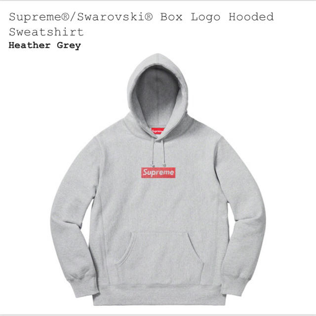 Mサイズ Supreme swarovski box logo hoodie