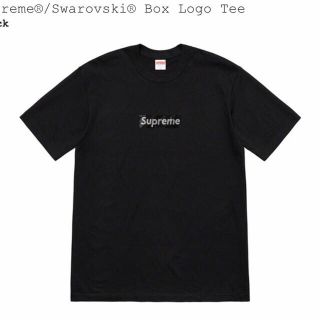 シュプリーム(Supreme)のSupreme®/Swarovski® Box Logo Tee L(Tシャツ/カットソー(半袖/袖なし))